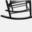 Chaise berçante en bois NOIR, sans passe-partout-203890464