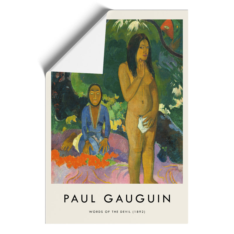Words of the Devil Print by Paul Gauguin - Frameless Print, 30cm H x 21cm W x 0.1cm D