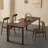 Bronw Rectangle Solid Wood Dining Tables-108896249