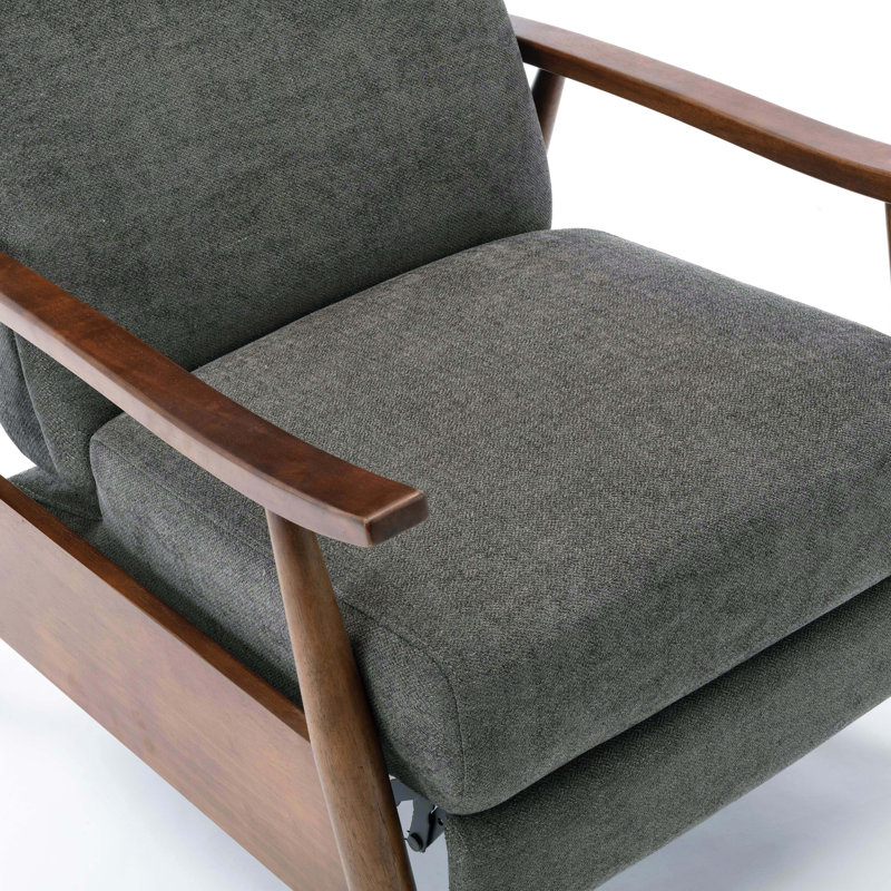 Fauteuil inclinable Imona, Polyester gris foncé