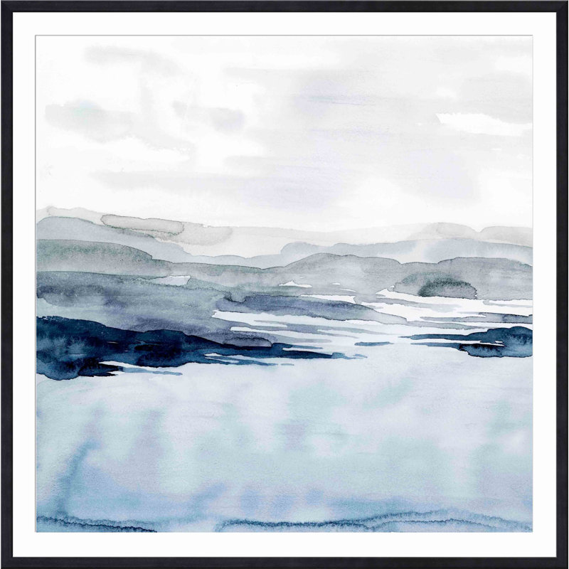 Faded Horizon I Painting by Grace Popp, Black, 41.8" H x 41.8" W x 1.18" D