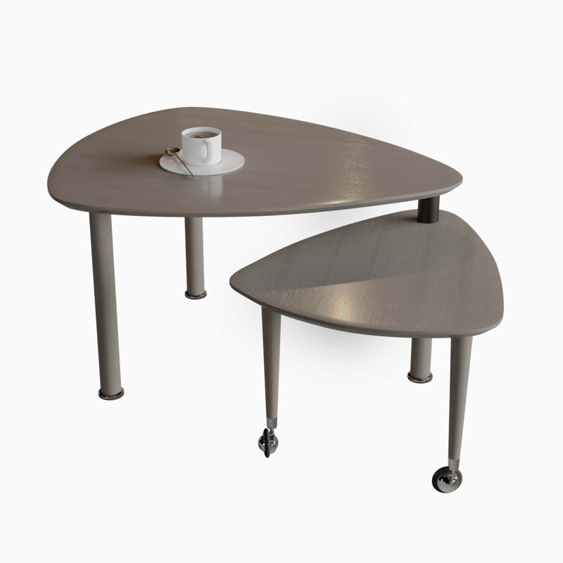 Table basse rotative à 360 degrés, Gris