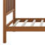 Structure de lit plateforme avec tête et pied de lit, lit à panneau plat en bois de ferme, style Shaker et style campagne-1771235622-1771235623
