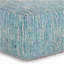 Nate - Pouf carré - Mélange bleu sarcelle à motifs-120220393