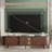 Mid-century Modern Tv Stand 70'' Fluted TV Stand For Tvs Up To 80" with  Storage Cabinets and Drawers,Tambour Doors