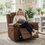 Ensemble de canapé inclinable 3 pièces luxueux en similicuir pour le salon, grand fauteuil inclinable à bascule, causeuse manuelle, ensemble de canapé inclinable 3 places pour salle de réunion