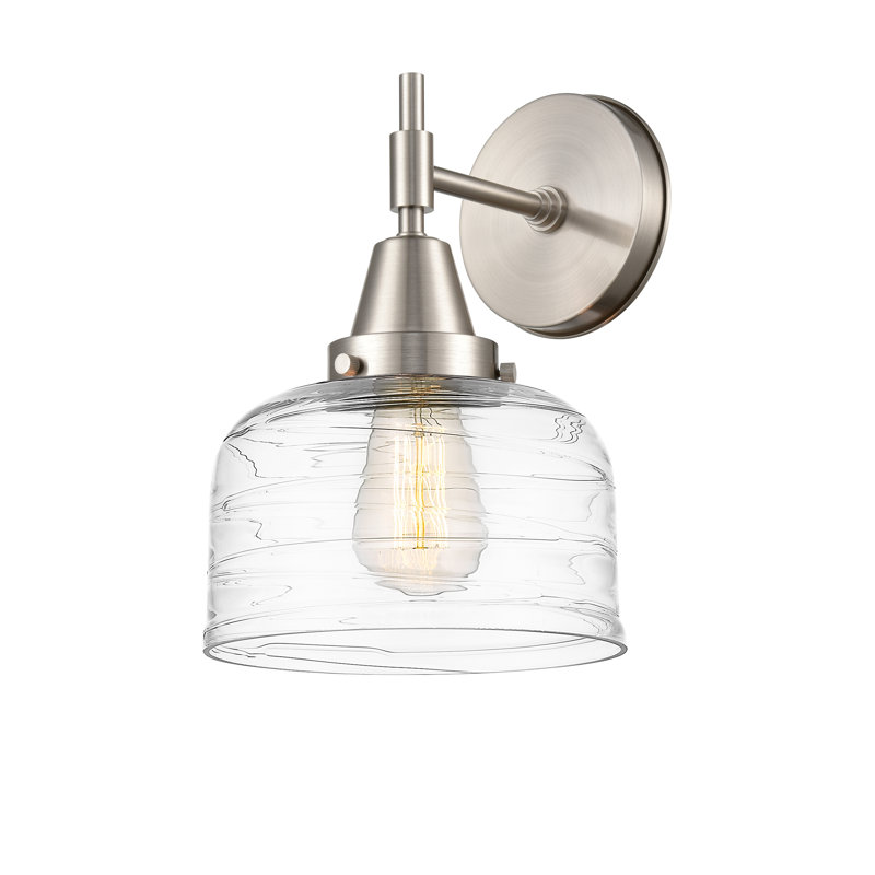 Amede Armed Sconce, Satin Nickel