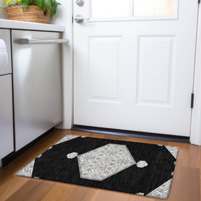 Tapis oriental de qualité supérieure lavable à la machine Jahnke AMF1011