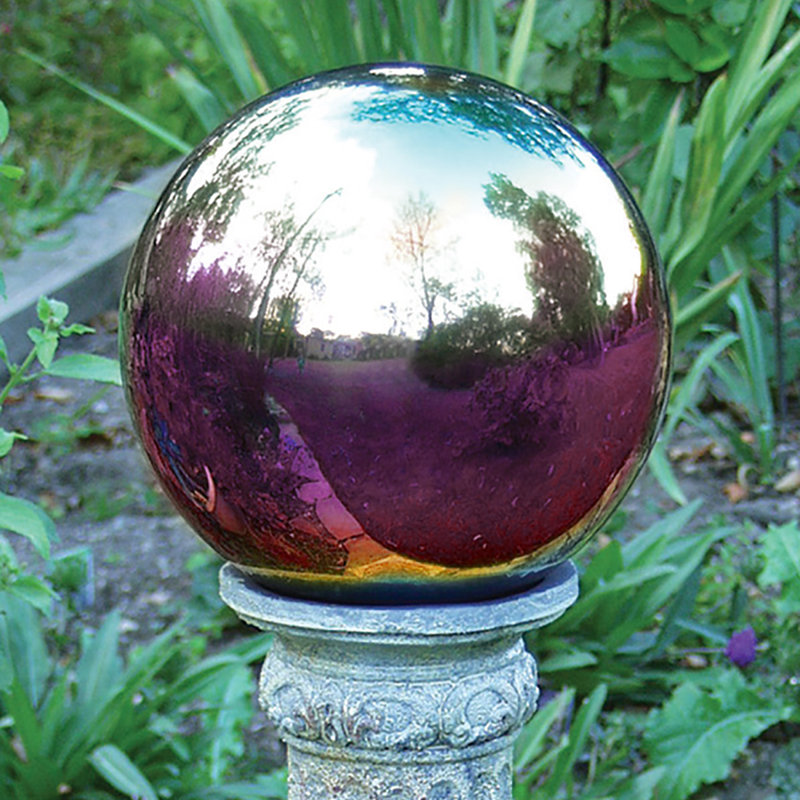 Arco Iris 10-Inch Hand-Blown Glass Gazing Globe