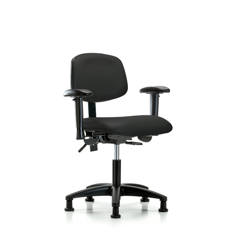Arwen Task Chair, Black, Glides, Tilt Included