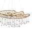 Laguna 8 - Light Unique / Statement Geometric Chandelier with Crystal Accents