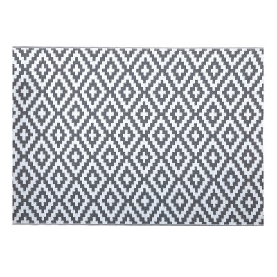 Tapis extérieur gris / blanc Alsion