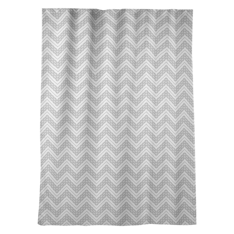 Panneau de rideau simple occultant et isolant avec passe-tringle à main classique Stephenie, Gris / Argent