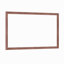 Miroir de salle de bain rectangulaire surdimensionné de 60 po x 40 po avec cadre en noyer