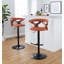 Tabouret de bar rotatif à hauteur ajustable Gardenia-93726381-93726382