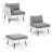 6 - Person PE Wicker Sectional Conversation Set With Cushions-1535429072