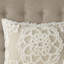Couvre-lit en coton chenille à médaillon taupe F / q - style global, 100% coton, literie toutes saisons, facile à laver, aspect chambre double / grand, propre,-116011643-116011644