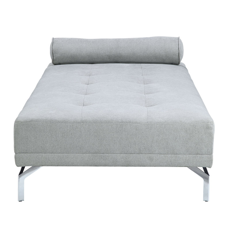 Lit chic en velours gris - Coussin supplémentaire rehaussant le confort élégant