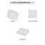 Ensemble de couvre-lit réversible en coton kaki pour grand lit avec coussin décoratif 4 pièces-126363556-126363554