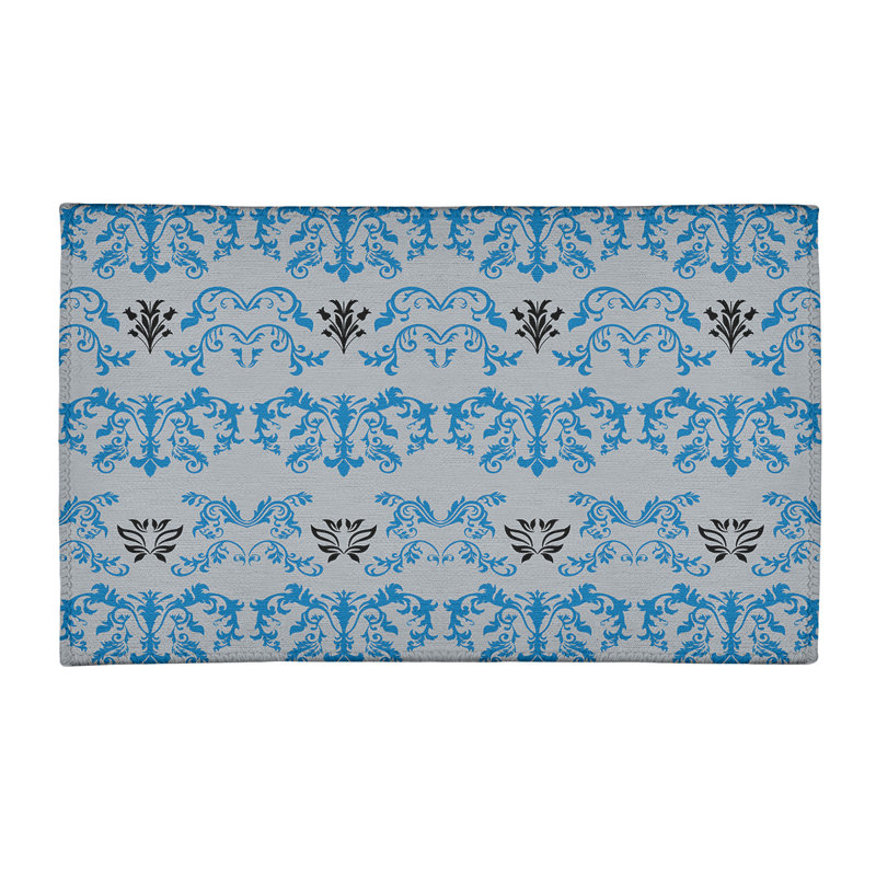 Damask Indoor Rug, Rectangle 3' x 5'