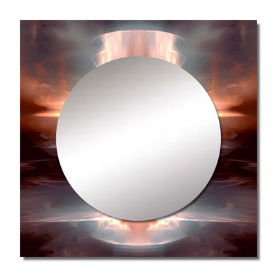 Ascencion Surrealistic Universe Rising Retro I - Minimalism Square Mirror Wall Decor For Bedroom