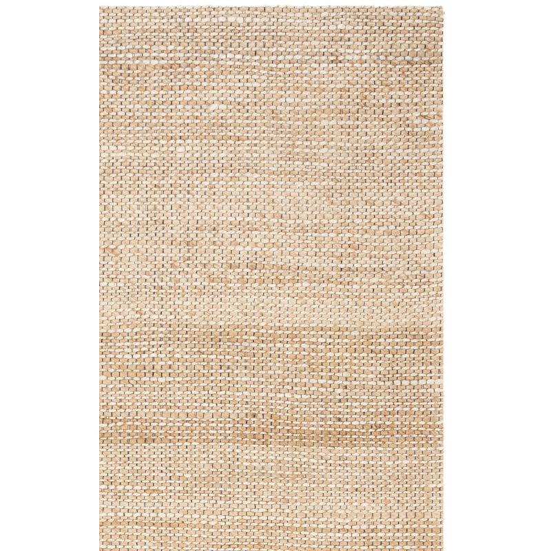 Tapis tissé à la main en jute / coton naturel / ivoire Zaragoza, Rectangulaire 3 pi x 5 pi
