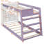 Lit superposé simple XL avec étagères de rangement et panier de rangement pour la barrière de sécurité-1357015933