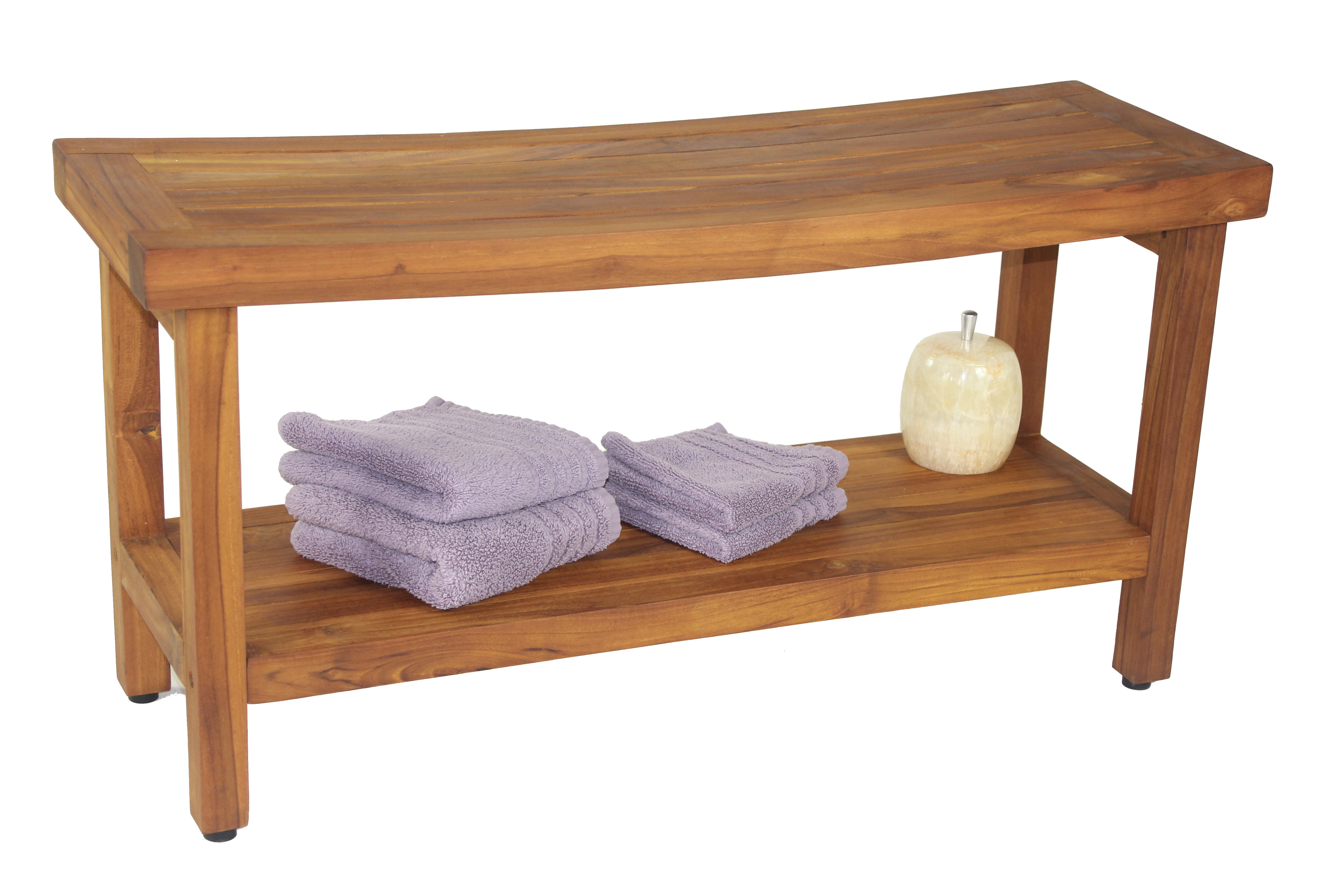 Aqua Teak Sumba Teak Shower Bench & Reviews | Wayfair