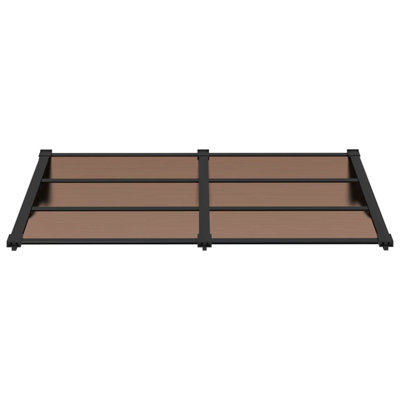Dakota Fields 90cm D Polycarbonate Cover Retractable Door / Window Awning