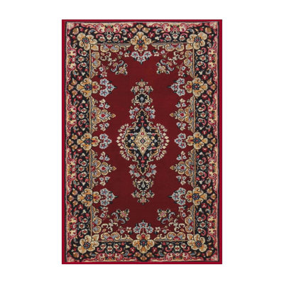 Tapis traditionnel rouge / beige Hooli