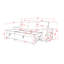 Sleeper Sofa Reversible &Pull Out Couch Bed-1324369362