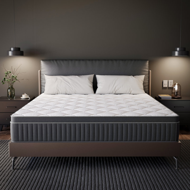 10" Medium Cooling Gel Memory Foam Hybrid Mattresses in a Box with Certipur-US and Oeko TEX Certified, King