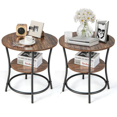 Harunobu 21.5'' W Metal Nightstand