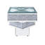 Table de bout Noralie, miroir et faux diamants