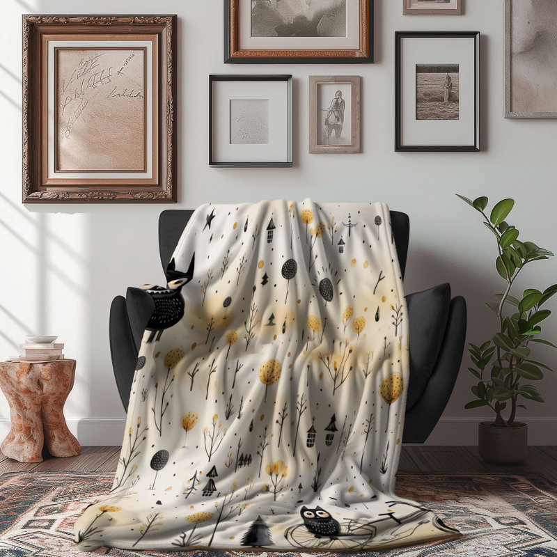 Creepy Fall - 1 Piece Premium Blanket, Queen