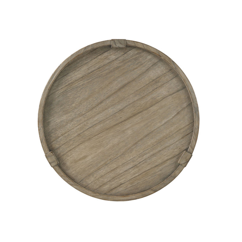 Twilight Bay Phoebe Lamp Table, Distressed Textured Soft Taupe Gray