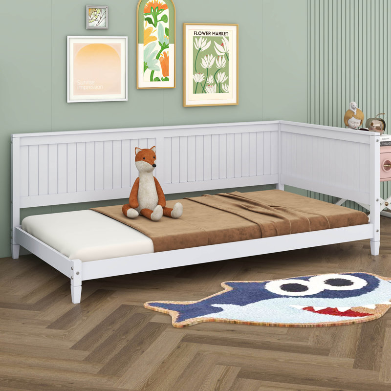 Wood Daybed/Sofa Bed, Twin, Gray