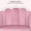 Chaise d'appoint moderne rembourrée en velours avec pieds en métal doré pour le bureau de la chambre à coucher rose-1236643118