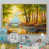 Toile naturelle avec cadre flottant