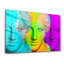 Élégante peinture murale en verre trempé de 13,8 po x 21,7 po | 100% verre trempé, épaisseur: 0,16 pouce | Imprimé UV pour des couleurs éclatantes | Parfait pour la décoration intérieure, le salon et les espaces de bureau