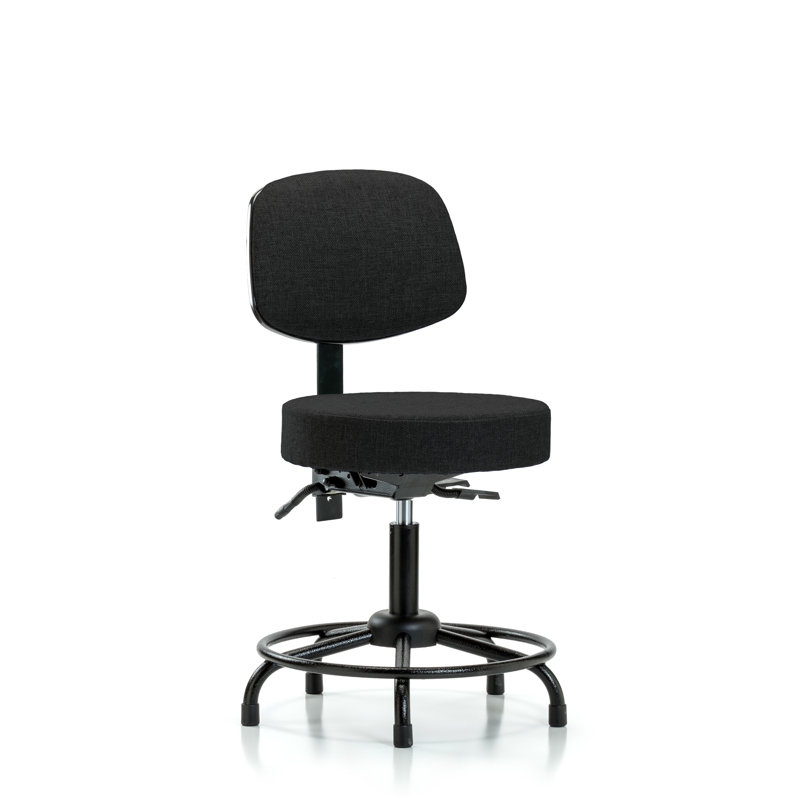 Tabouret de laboratoire Sophie, 38,25 po, Noir, Patins