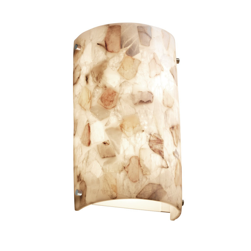 Applique murale encastrée 2 lumières en nickel brossé Arael, DEL