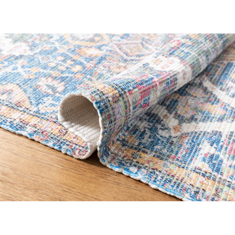 Tapis de performance géométrique tissé à la main Amanda, Rectangle 2 pi 3 po x 4 pi