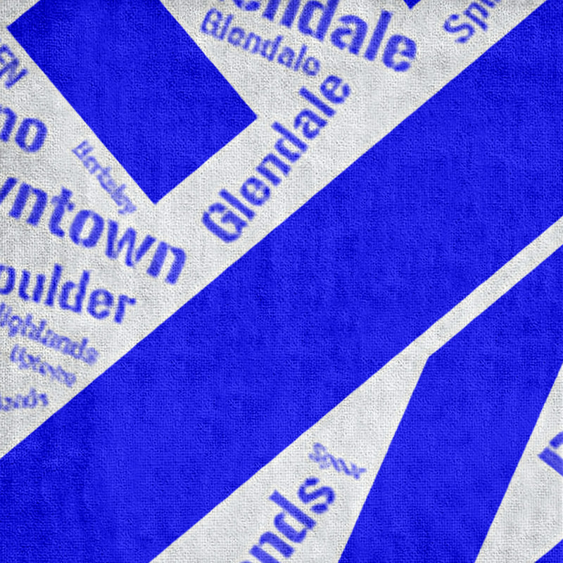 Bath Towel, Blue, Poly/Cotton, Denver