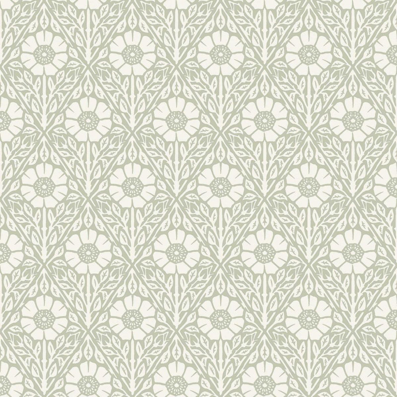 Boråstapeter Nyponros Wallpaper, Green