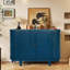 Armoire de rangement ovale 47 po avec 4 portes, buffet Buffet avec rangement