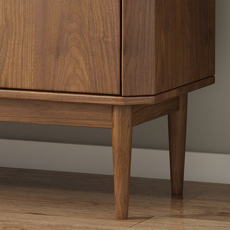 Table de buffet de style japonais avec porte coulissante en verre