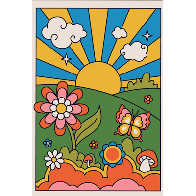 «Flower Power» par Watrushka67, impression sur toile tendue