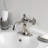 Kingston Brass Wendell Single-Handle 1-Hole Deck Mount Bathroom Faucet with Knurled Handle and Push Pop-Up Drain-91111224