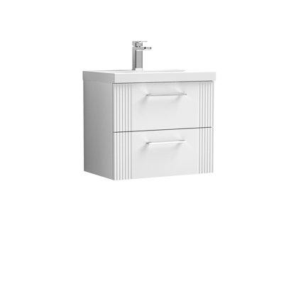 Deco 610mm Single Bathroom Vanity with Integrated Vitreous China Basin
